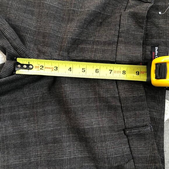 Dalia Collection Modern Fit, Brown/Black plaid, pants, cropped ankle, Sz: 10 - Picture 9 of 11